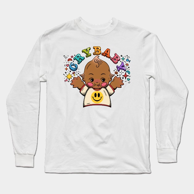 Crybaby Kewpie Long Sleeve T-Shirt by The Gumball Machine